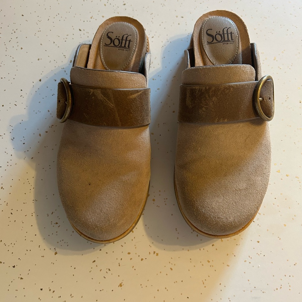 Sofft Bayla slip on suede comfort mule